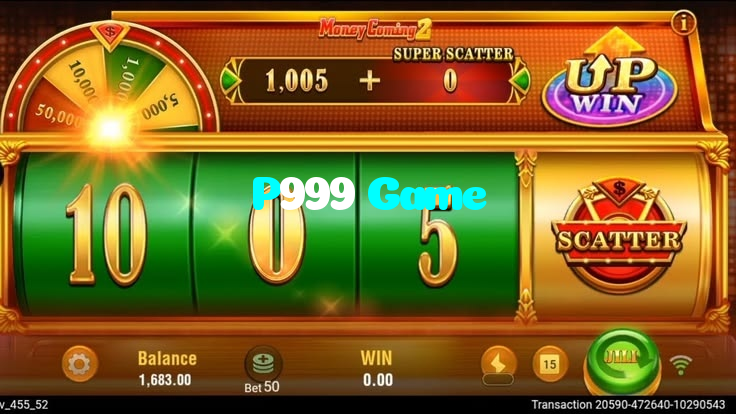 P999 Game casino presented on mobile device in Pakistan with slots and live games